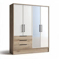 Armoire en bois avec miroir et tiroirs dimensions 150 x 60 x 200cm