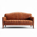 Canapé en cuir marron dimensions 180 x 80 x 75cm pour salon